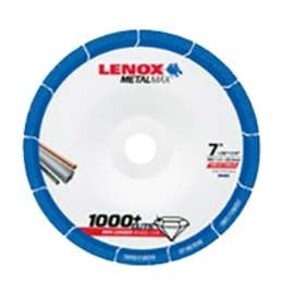 Lenox MetalMax 2044481 Grinding Wheel, 7 in Dia, 0.06 in Thick, 7/8 in Arbor, Diamond Abrasive