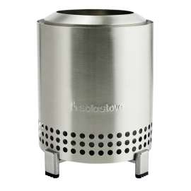 Solo Stove Mesa SSMESA-SS Tabletop Fire Pit, 5.1 in OAW, 5.1 in OAD, 6.8 in OAH, Ceramic/Stainless Steel