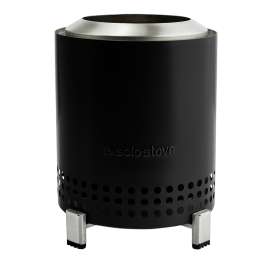 Solo Stove Mesa SSMESA-ASH Fire Pit, 5.1 in OAW, 5.1 in OAD, 6.8 in OAH, Round, Ceramic/Stainless Steel