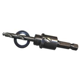 Task T22079 Hole Saw Mandrel, 3/8 in Shank, Hex Shank, HSS
