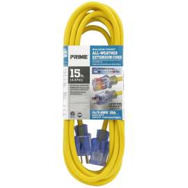 CORD EXT ALL WEATHER 14/3 15FT
