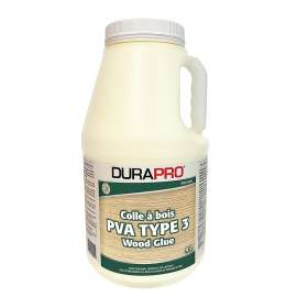 Dura Pro AW3696-004 PVA Type 3 Wood Glue, Yellow, 4 L, Pail