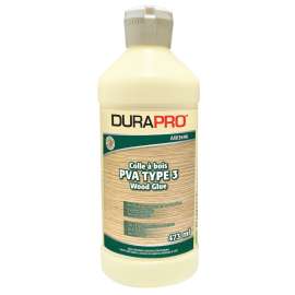 Dura Pro AW3696-473 PVA Type 3 Wood Glue, Yellow, 473 mL, Pail