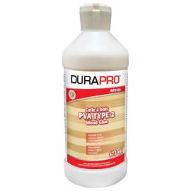 Dura Pro AW3466-473 PVA Type 2 Wood Glue, White, 473 mL