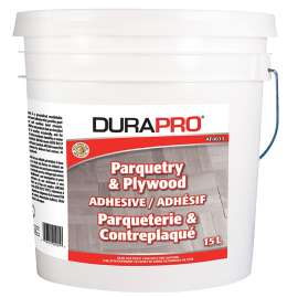 Dura Pro AF0033-015 Parquetry and Plywood Adhesive, Yellow, 15 L, Pail