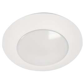 HALO HLC6 Series HLC6099401EWH-6BP Recessed Light, 15.7 W, 120 V, LED Lamp, Aluminum, White