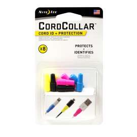Nite Ize GCC-A1-8R7 Cord ID and Protection, 0.82 in L, 0.3 in W, TPE