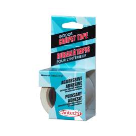 Cantech 786-00 Carpet Tape, 4.38 yd L, 1.88 in W, Cloth Backing, White
