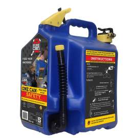 SUREcan SUR5SFK2 Safety Can, 5 gal, HDPE, Blue