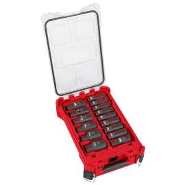 Milwaukee SHOCKWAVE Impact Duty Series 49-66-6802 Socket Set, Chrome Molybdenum Steel, Specifications: 1/2 in Drive