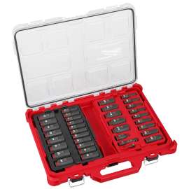 Milwaukee SHOCKWAVE Impact Duty Series 49-66-6805 Socket Set, Chrome Molybdenum Steel, Specifications: 3/8 in Drive