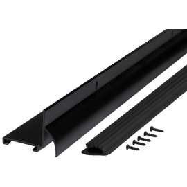 DOOR BOTTOM L-SHAPE BLCK 36IN