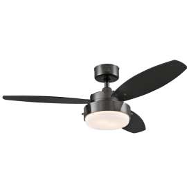 Westinghouse 7221500 Ceiling Fan, Black Blade, 42 in Sweep, MDF Blade