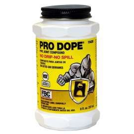Oatey PRO DOPE 15420 Thread Sealant, 8 oz Can, Liquid, Paste, Gray