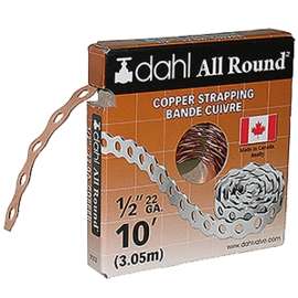 Dahl 9053 Pipe Strap, Copper Strapping
