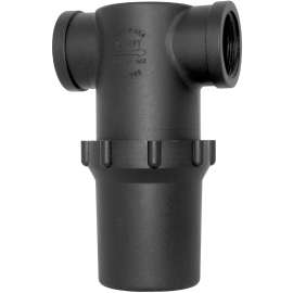 TERREMAX LST07540 Line Strainer with Mesh Screen, 40 Mesh, EPDM/Polypropylene/Stainless Steel, Black