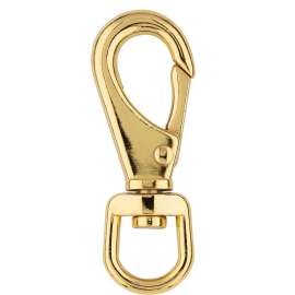 National Hardware N890-011 Boat Snap with Swivel Round Eye, 5/8 x 3-7/8 in, 100 lb Working Load, Zinc, Bronze