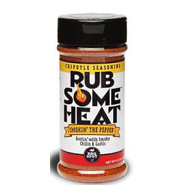 BBQ SPOT OW85020-6 Rub Some Heat Seasoning, Chipotle Flavor, 6 oz