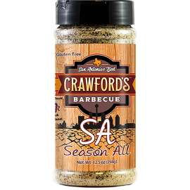 Crawford's Barbecue CB01005 All Purpose BBQ Rub, Season All Flavor, 12.5 oz