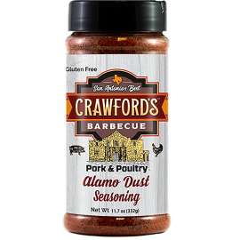Crawford's Barbecue CB01010 BBQ Rub, Alamo Dust Flavor, 11.7 oz