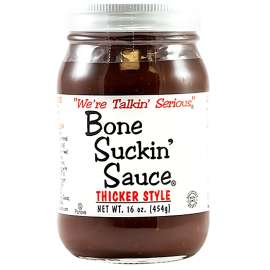 Bone Suckin BS00600 Thicker Style Barbecue Sauce, 16 oz Jar