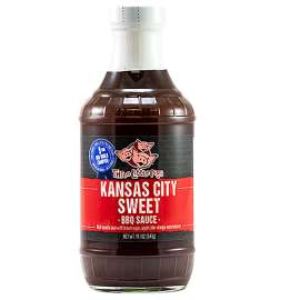 BBQ SPOT OW85500 3-Little Pigs Kansas City BBQ Sauce, Sweet Flavor, 16 oz