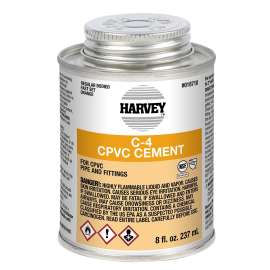 Harvey 018710-24 Solvent Cement, 8 oz Can, Liquid, Orange