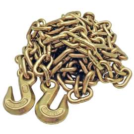 BARON TC7051616 Tow Chain, 5/16 in Trade, 16 ft L, Grade 70 Grade, 4700 lb Working Load, Gold Zinc
