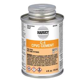 Harvey 018700-24 Solvent Cement, 4 oz Can, Liquid, Orange