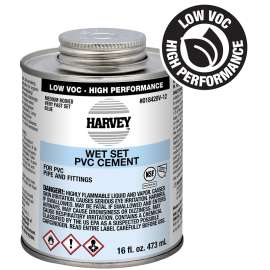 Harvey 018420V-12 Medium-Bodied Fast Set Cement, 16 oz Can, Liquid, Blue