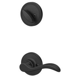 Schlage J Series JH59 SEV 622 LH Entry Door Lock Interior Pack, 3 Grade, Keyed Key, Metal/Zinc, Matte Black, C Keyway