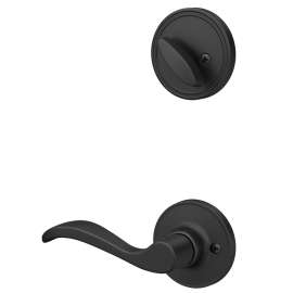Schlage J Series JH59 SEV 622 RH Entry Door Lock Interior Pack, 3 Grade, Keyed Key, Metal/Zinc, Matte Black, C Keyway