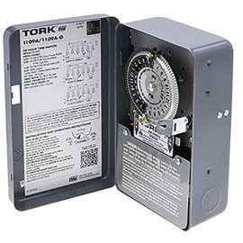 TORK 1100 1109A Timer Switch, 40 A, 24 hr Time Setting