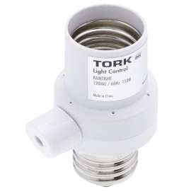 TORK RKP Series RKPS102WH Photocontrol Socket Adapter, 150/75 W, White