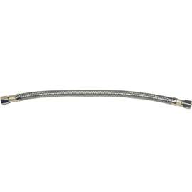 Danco 59734A Ice Maker Supply Line Hose, Flexible, 1/4 in Inlet, Compression Inlet, 1/4 in Outlet, Compression Outlet