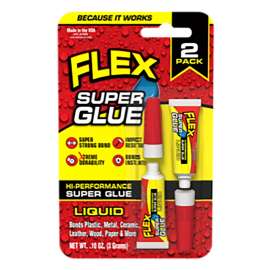 Flex Seal SGLIQ2X3 High Performance Super Glue, Liquid, Clear, 6 g Tube