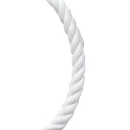 BARON 54021 Rope, 5/8 in Dia, 140 ft L, 1169 lb Working Load, Nylon, White