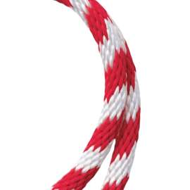 BARON 54034 Rope, 5/8 in Dia, 140 ft L, 325 lb Working Load, Polypropylene, Red/White