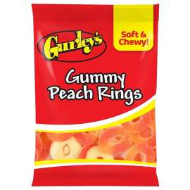 Gurley's 743784 Candy, Gummy, Gummy Peach Ring Flavor, 5 oz