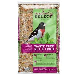 Morning Song Melody Select Series 14055 Wild Bird Food, Premium, Waste-Free, Fruit, Nut Flavor, 5 lb Bag
