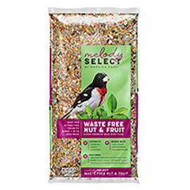 Morning Song Melody Select Series 14056 Wild Bird Food, Premium, Waste-Free, Fruit, Nut Flavor, 10 lb Bag