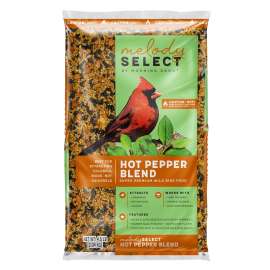 Morning Song Melody Select Series 14059 Wild Bird Food, Premium, Hot Pepper Blend Flavor, 4.5 lb Bag