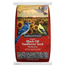 Feathered Friend 14422 Bird Food, Sunflower Seed, 40 lb
