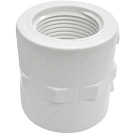 Xirtec 140 435467 Pipe Coupling, 3/4 in, FPT, White, SCH 40 Schedule, 480 psi Pressure