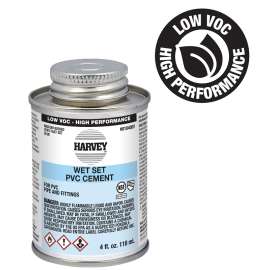 Harvey 018400V-24 Medium-Bodied Fast Set Cement, 4 oz Can, Liquid, Blue