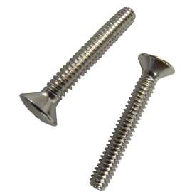 Danco 9D000 Series 88933 Tub/Shower Overflow Plate Screw, Steel, Chrome