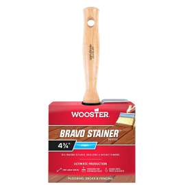 WOOSTER F5116-4-3/4 Paint Brush, 4-3/4 in W, 2-3/4 in L Bristle, China Bristle, Threaded Handle