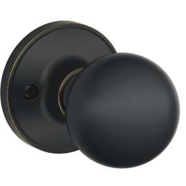 Schlage Corona Series J170 CAN 716 Dummy Door Knob, Aged Bronze