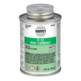 Harvey 018200-24 Solvent Cement, 4 oz Can, Liquid, Clear