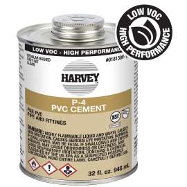 Harvey 018130V-12 Regular-Bodied Fast Set Cement, 32 oz Can, Liquid, Clear